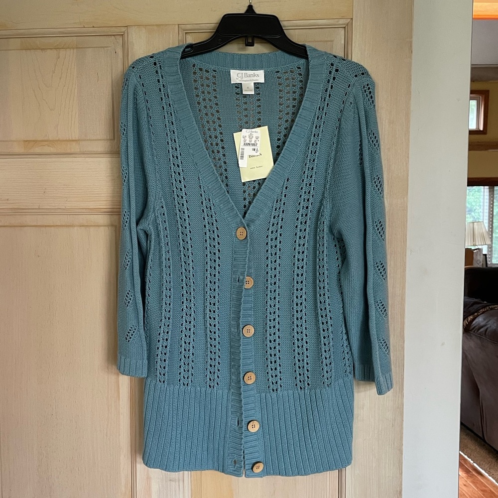 C J Banks size X (14w) cardigan sweater.